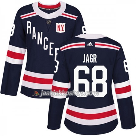 Nainen NHL New York Rangers Pelipaita Jaromir Jagr 68 Adidas 2017-2018 Tummansininen 2018 Winter Classic Authentic